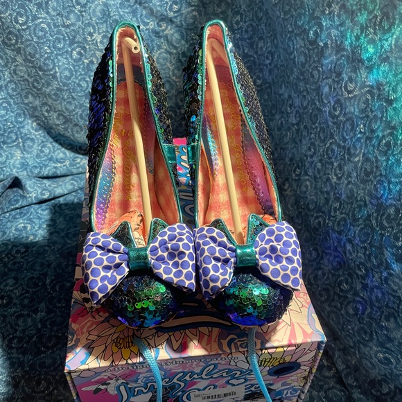 Irregular Choice Sequined Paint A Friend Unicorn Heels - Picture 5 of 7